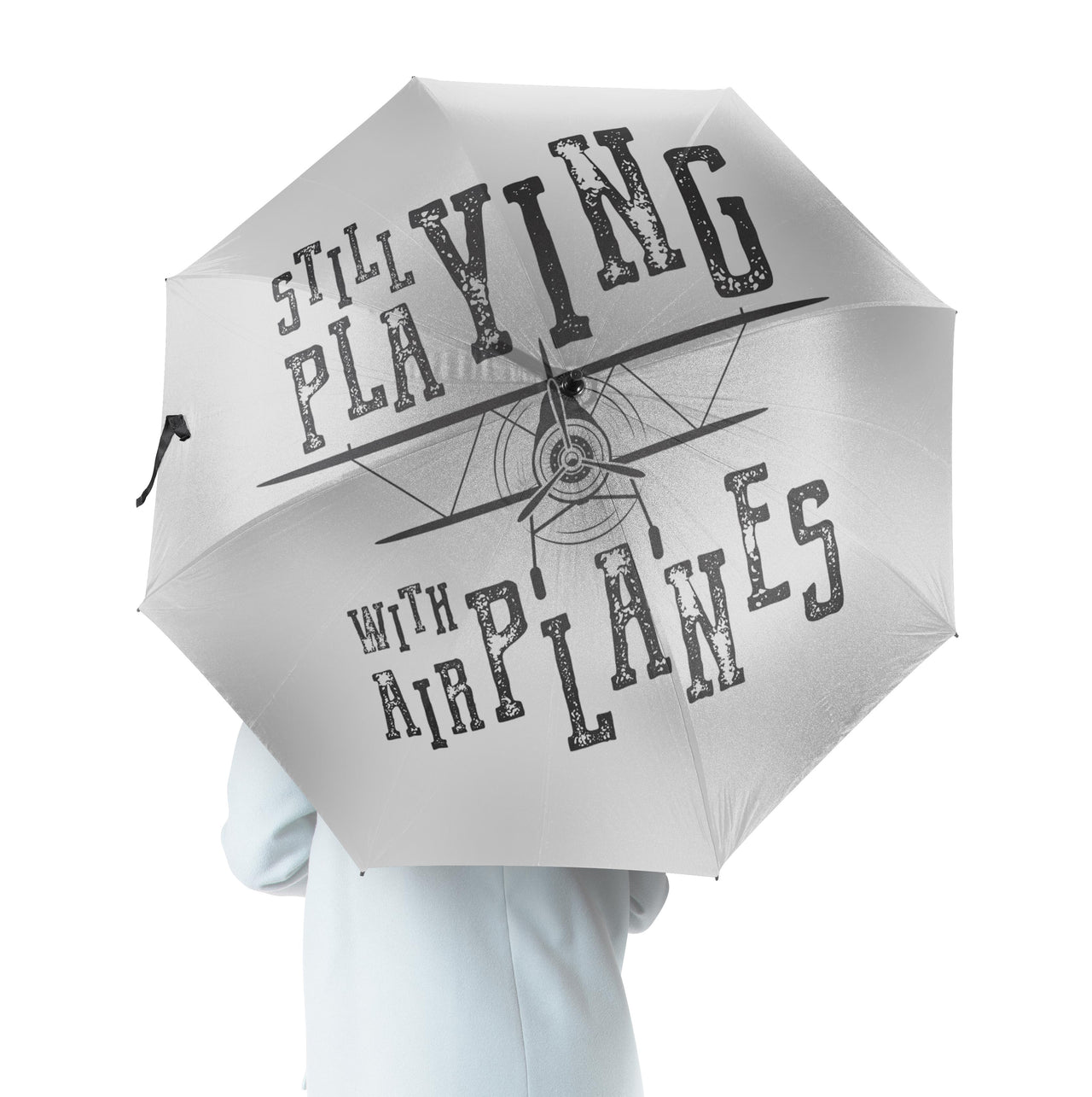 Still Playing With Airplanes Designed Umbrella