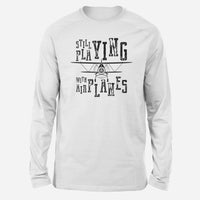 Thumbnail for Still Playing With Airplanes Designed Long-Sleeve T-Shirts