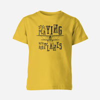 Thumbnail for Still Playing With Airplanes Designed Children T-Shirts