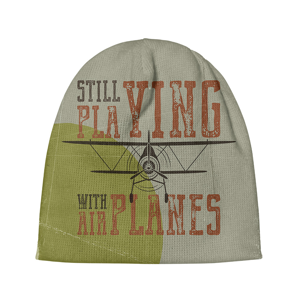Still Playing with Airplanes Designed Knit 3D Beanies