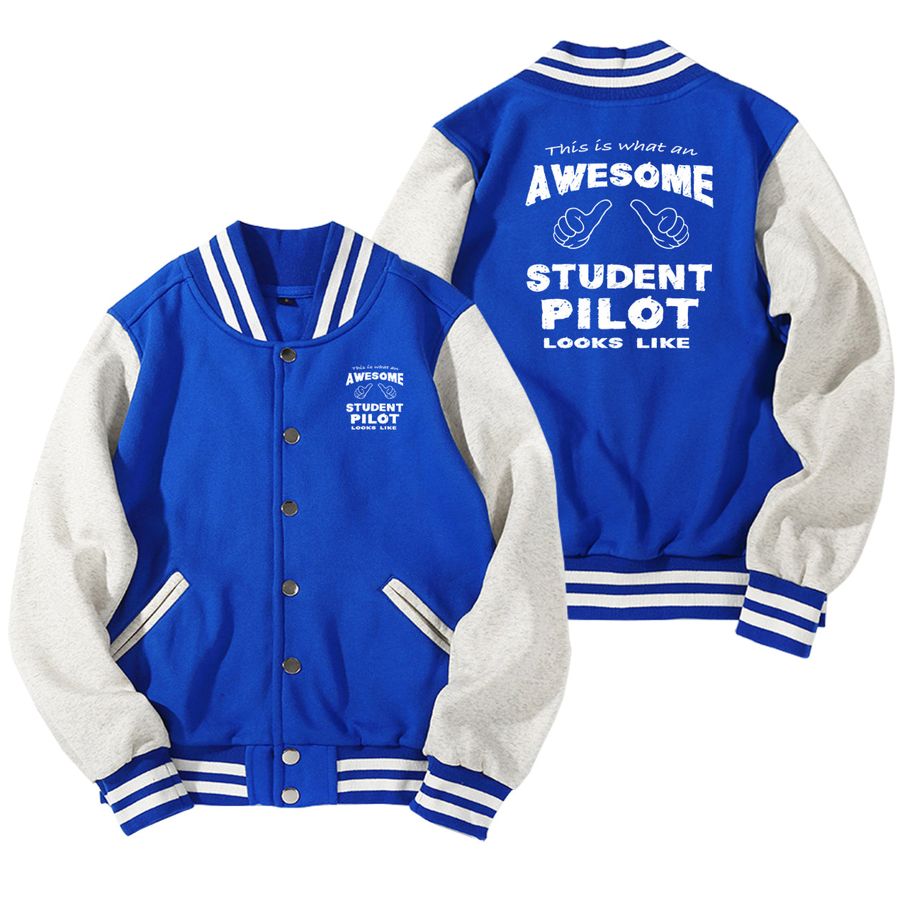 Student Pilot Designed Baseball Style Jackets