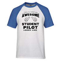Thumbnail for This is What an Awesome Student Pilot Looks Like Raglan T-Shirts