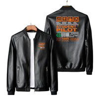 Thumbnail for Student Pilot Label Designed PU Leather Jackets