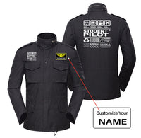 Thumbnail for Student Pilot Label Designed Military Coats