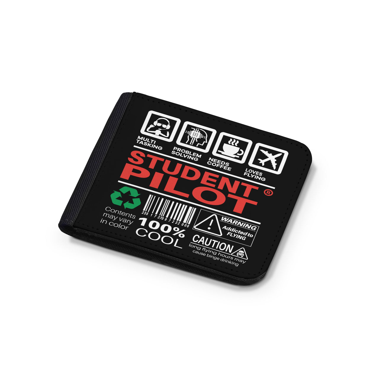 Student Pilot Label Designed Wallets