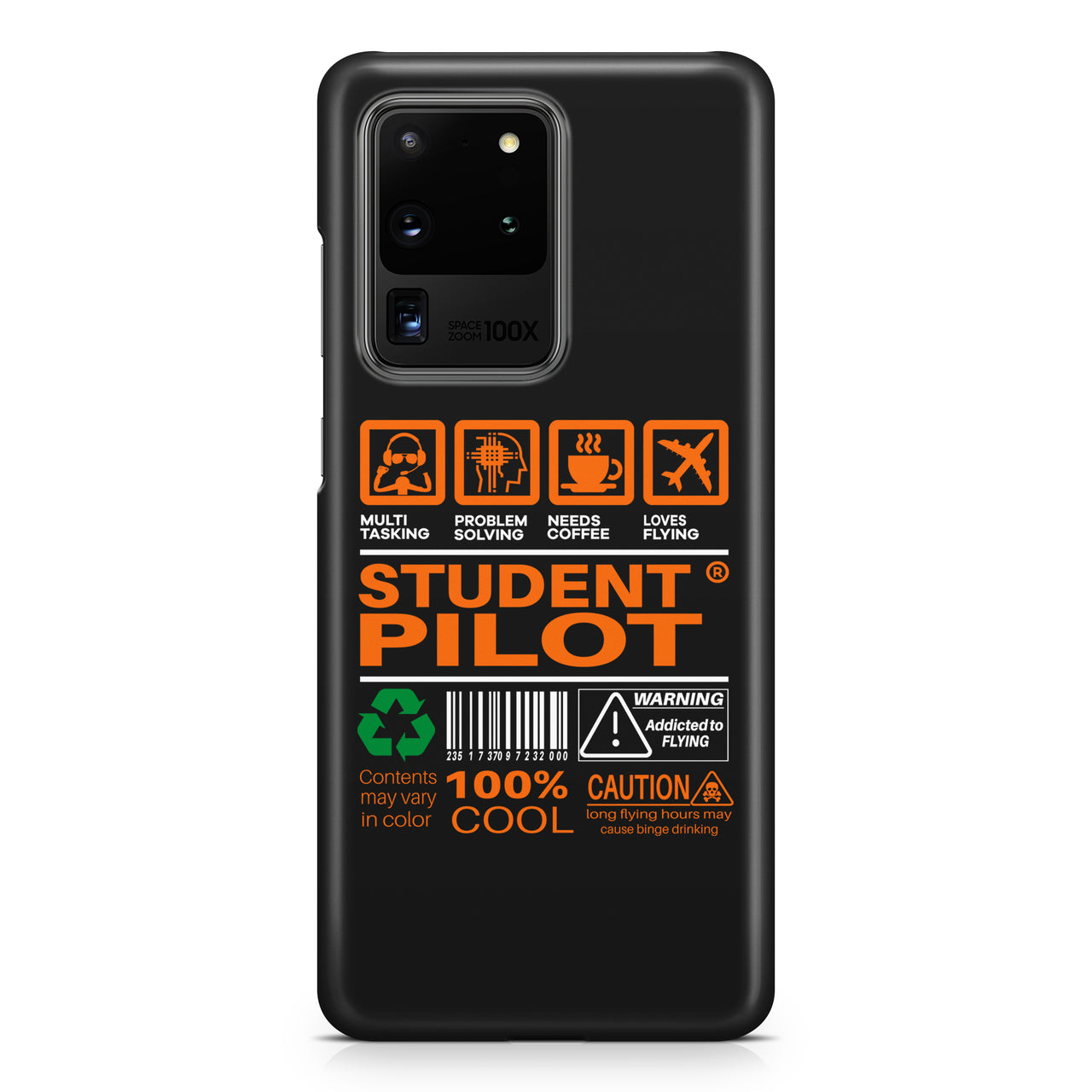 Student Pilot Label Samsung S & Note Cases