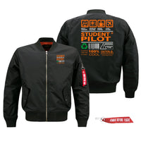 Thumbnail for Student Pilot Label Designed Pilot Jackets (Customizable)