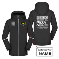 Thumbnail for Student Pilot Label Designed Rain Coats & Jackets