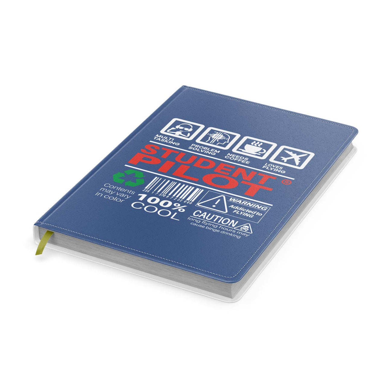 Student Pilot Label Designed Notebooks