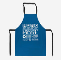 Thumbnail for Student Pilot Label Designed Kitchen Aprons