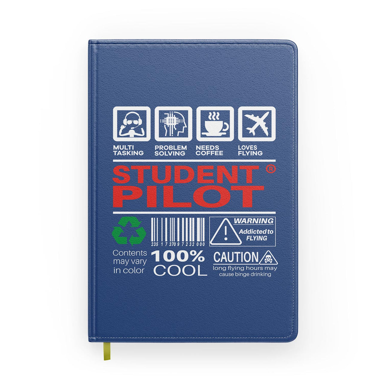 Student Pilot Label Designed Notebooks