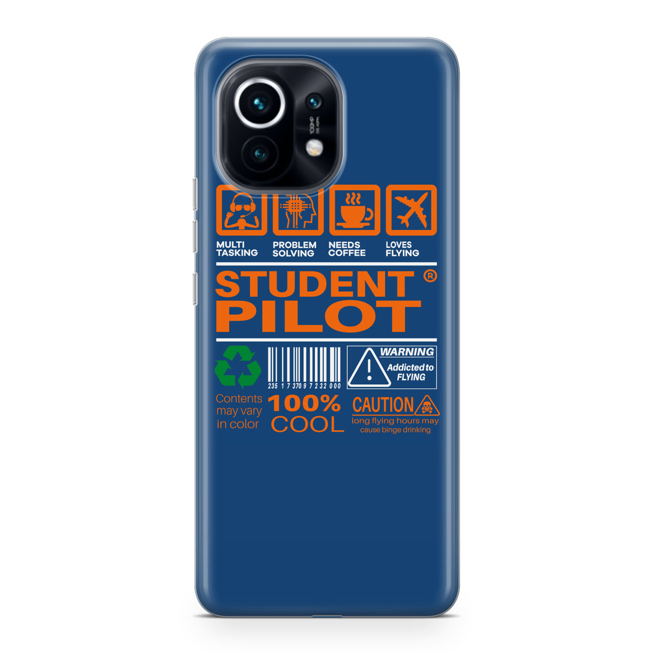 Student Pilot Label Designed Xiaomi Cases