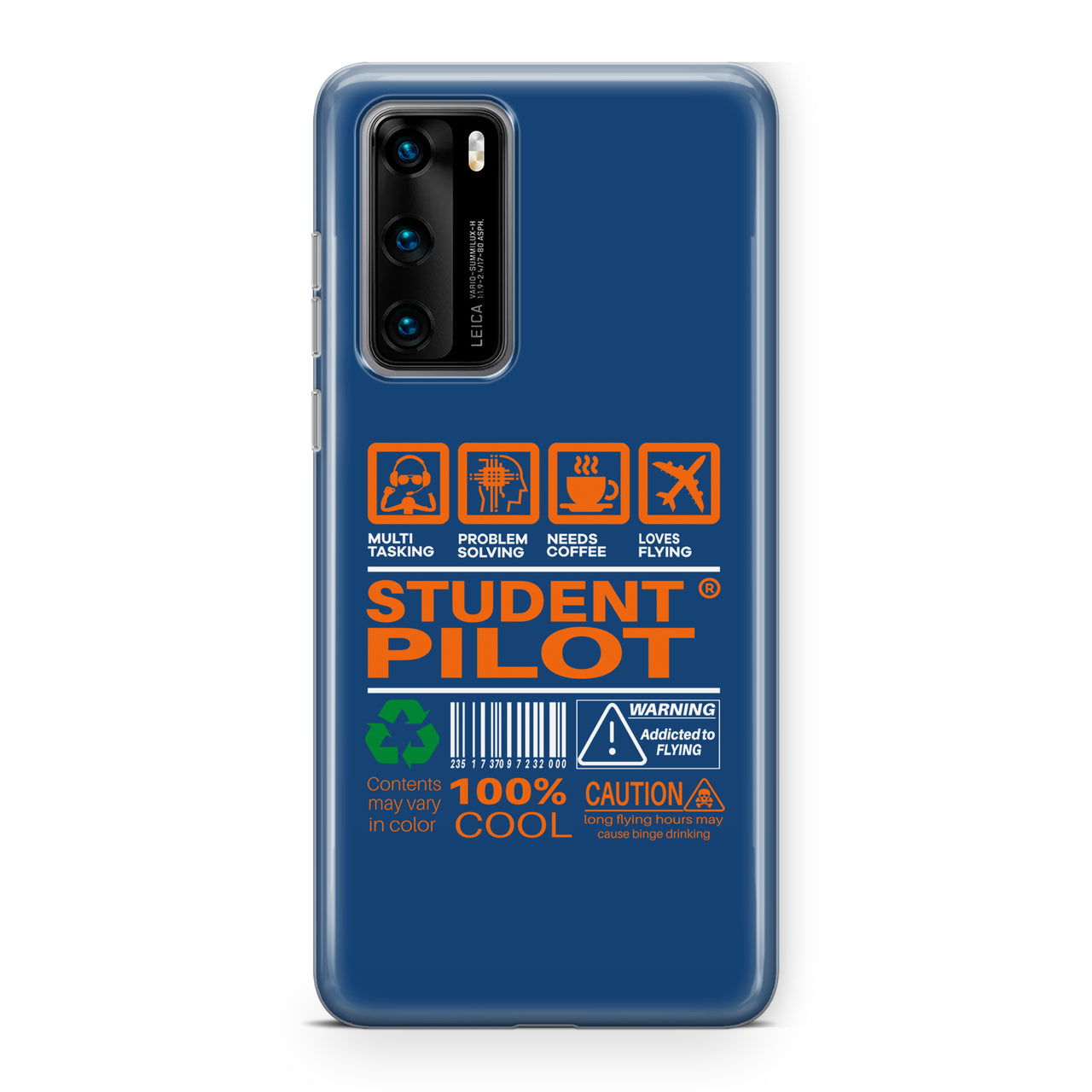 Student Pilot Label Designed Huawei Cases