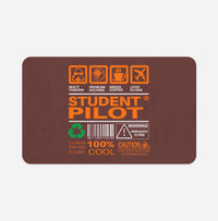 Thumbnail for Student Pilot Label Designed Bath Mats