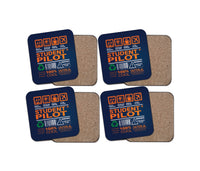 Thumbnail for Student Pilot Label Designed Coasters