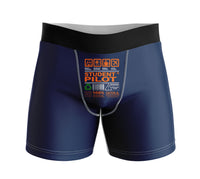 Thumbnail for Student Pilot Label Designed Men Boxers