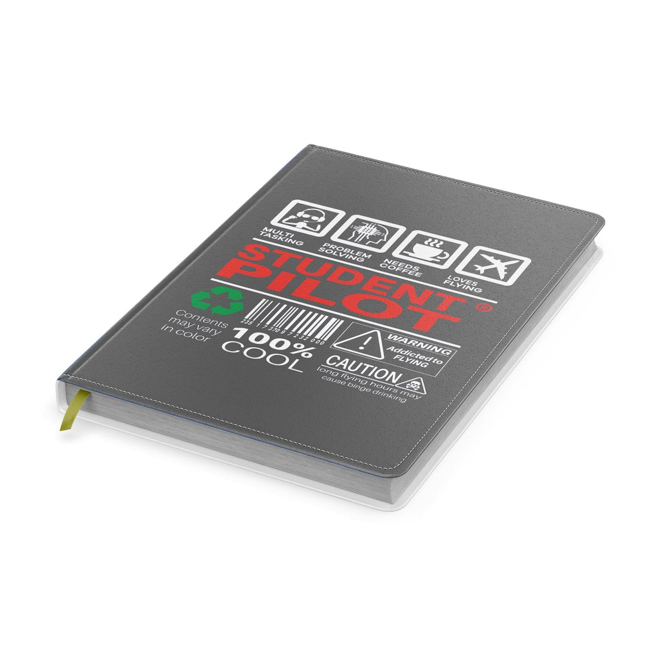 Student Pilot Label Designed Notebooks