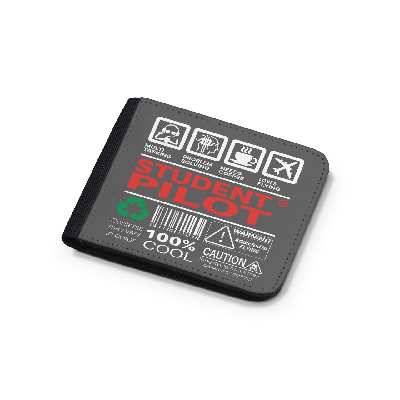 Student Pilot Label Designed Wallets