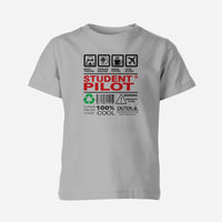 Thumbnail for Student Pilot Label Designed Children T-Shirts