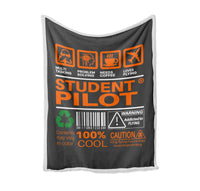 Thumbnail for Student Pilot Label Designed Bed Blankets & Covers