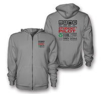 Thumbnail for Student Pilot Label Designed Zipped Hoodies