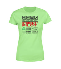 Thumbnail for Student Pilot Label Designed Women T-Shirts