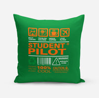 Thumbnail for Student Pilot Label Designed Pillows
