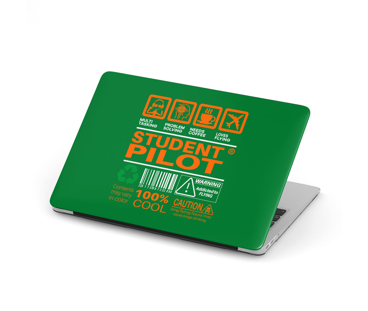 Student Pilot Label Designed Macbook Cases