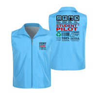 Thumbnail for Student Pilot Label Designed Thin Style Vests