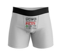 Thumbnail for Student Pilot Label Designed Men Boxers