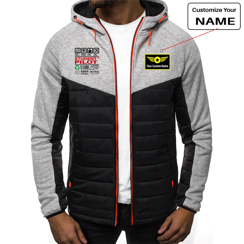 Student Pilot Label Designed Sportive Jackets