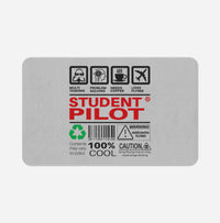 Thumbnail for Student Pilot Label Designed Bath Mats