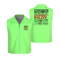 Thumbnail for Student Pilot Label Designed Thin Style Vests