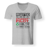 Thumbnail for Student Pilot Label Designed V-Neck T-Shirts