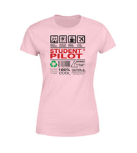Thumbnail for Student Pilot Label Designed Women T-Shirts