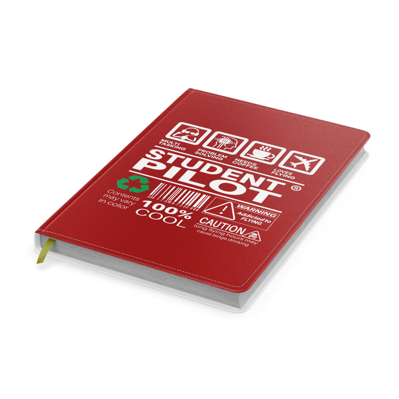 Student Pilot Label Designed Notebooks