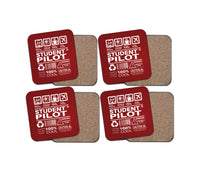 Thumbnail for Student Pilot Label Designed Coasters