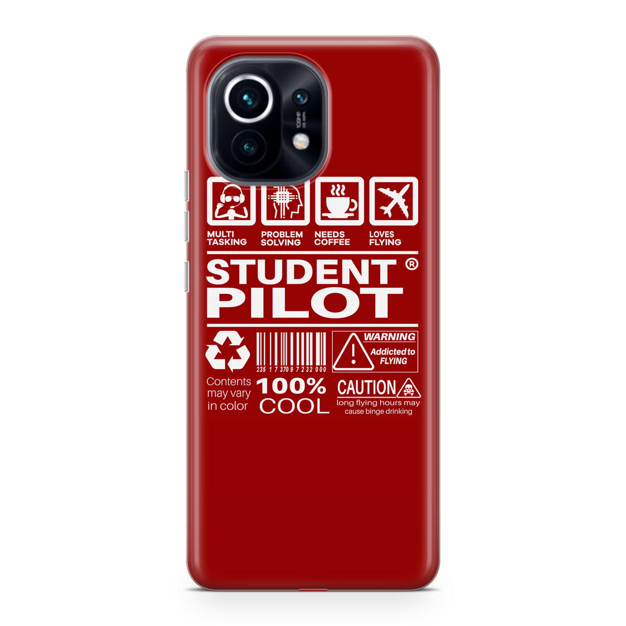 Student Pilot Label Designed Xiaomi Cases