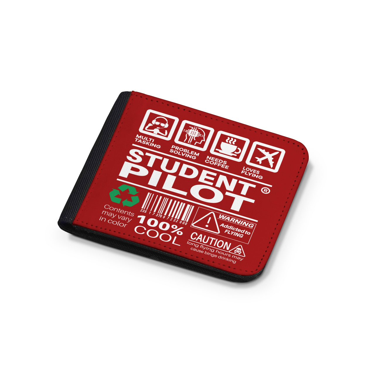 Student Pilot Label Designed Wallets