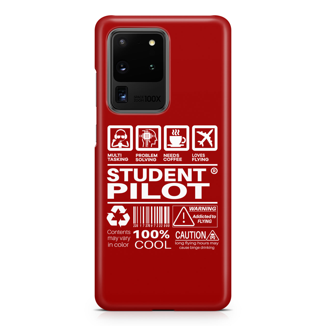 Student Pilot Label Samsung S & Note Cases