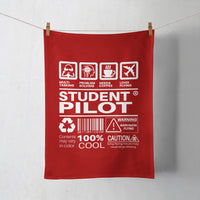 Thumbnail for Student Pilot Label Designed Towels