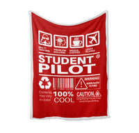Thumbnail for Student Pilot Label Designed Bed Blankets & Covers