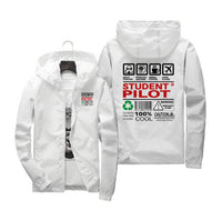 Thumbnail for Student Pilot Label Designed Windbreaker Jackets