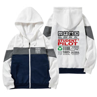 Thumbnail for Student Pilot Label Designed Colourful Zipped Hoodies