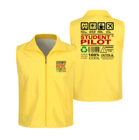 Thumbnail for Student Pilot Label Designed Thin Style Vests
