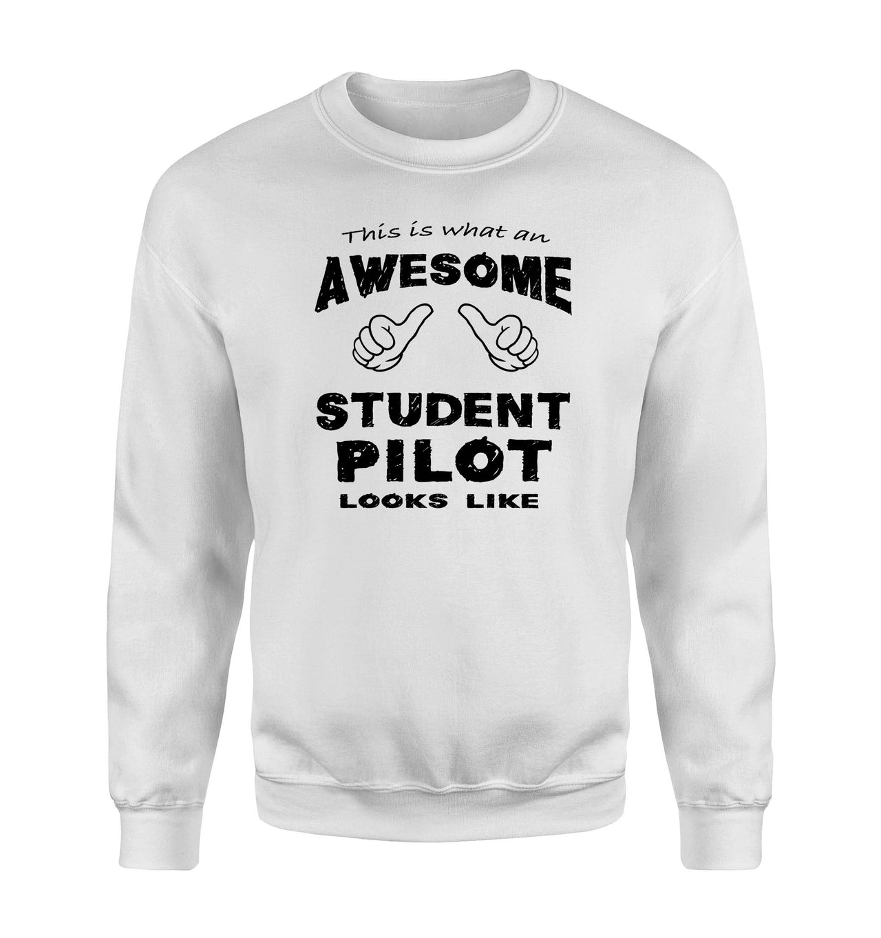 This is What an Awesome Student Pilot Looks Like Sweatshirts