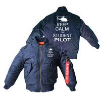 Thumbnail for Student Pilot (Helicopter) Designed Children Bomber Jackets
