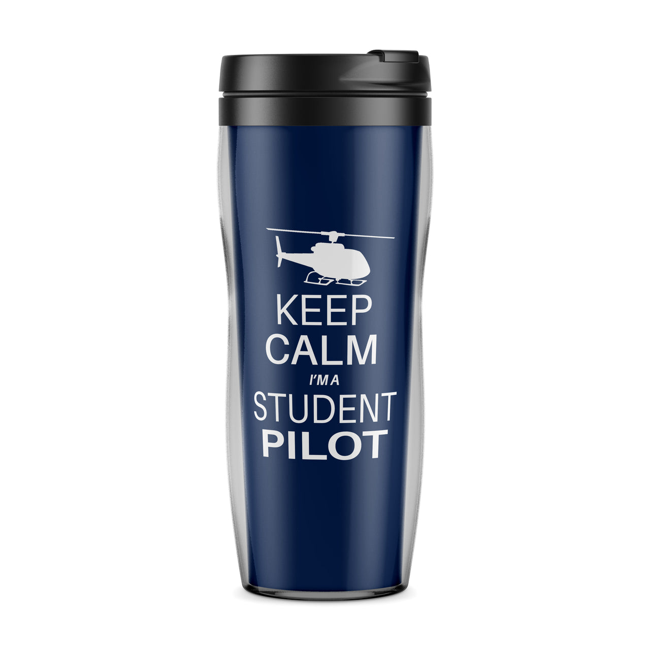 Student Pilot (Helicopter) Designed Travel Mugs