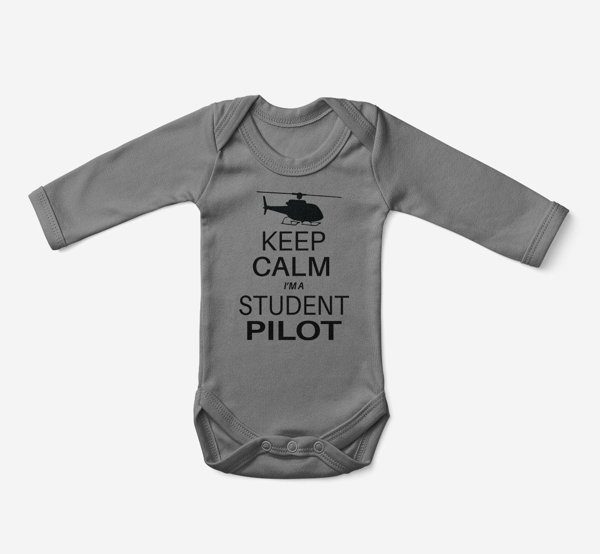 Student Pilot (Helicopter) Designed Baby Bodysuits