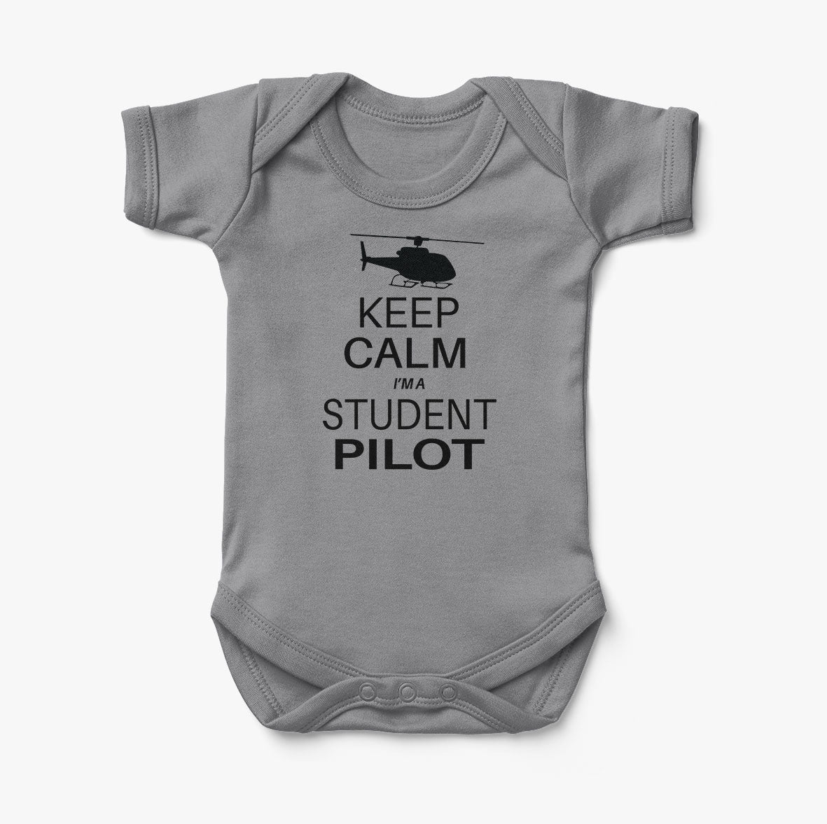 Student Pilot (Helicopter) Designed Baby Bodysuits